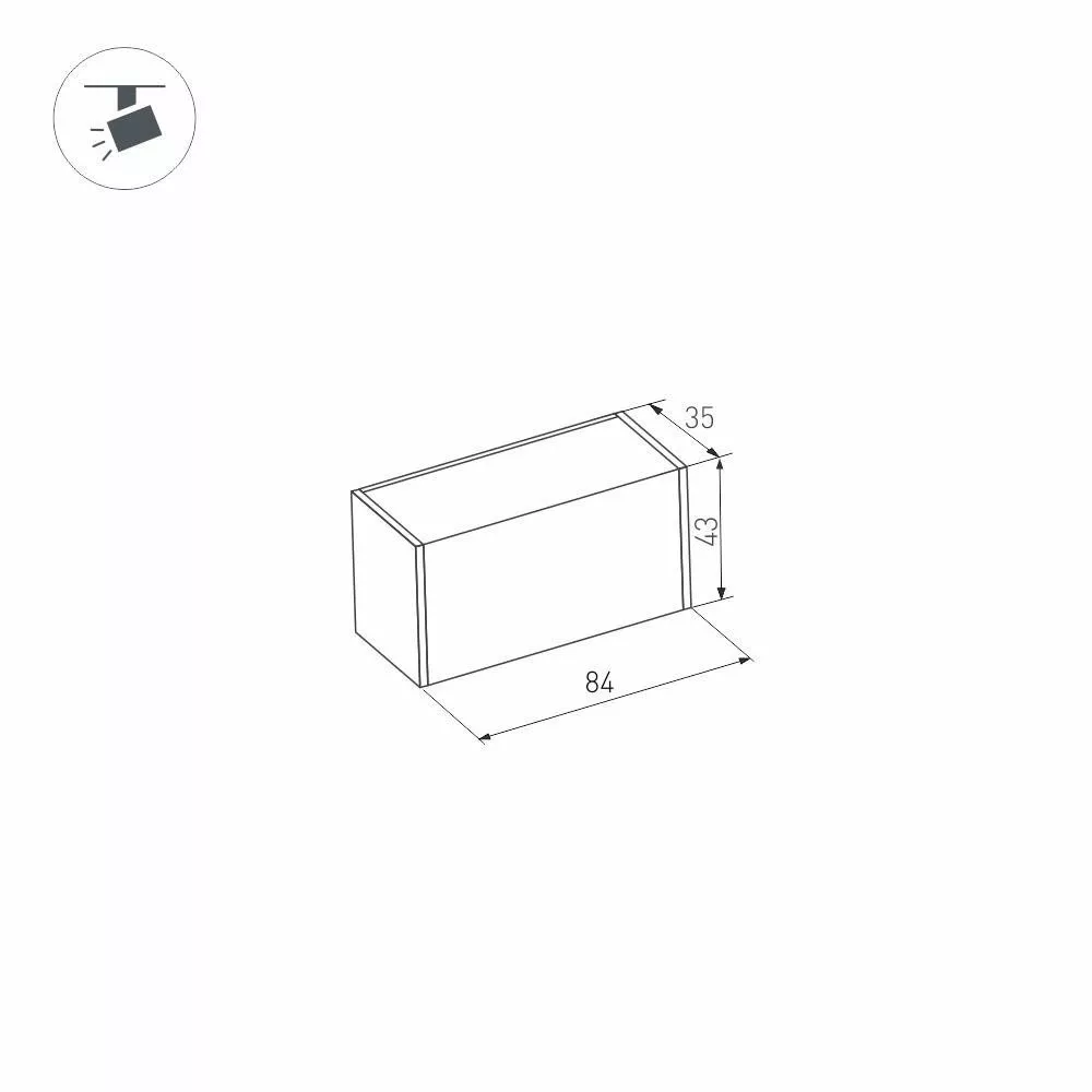 Светильник Arlight MAG-LASER-45-L84-3W Warm3000 (BK)