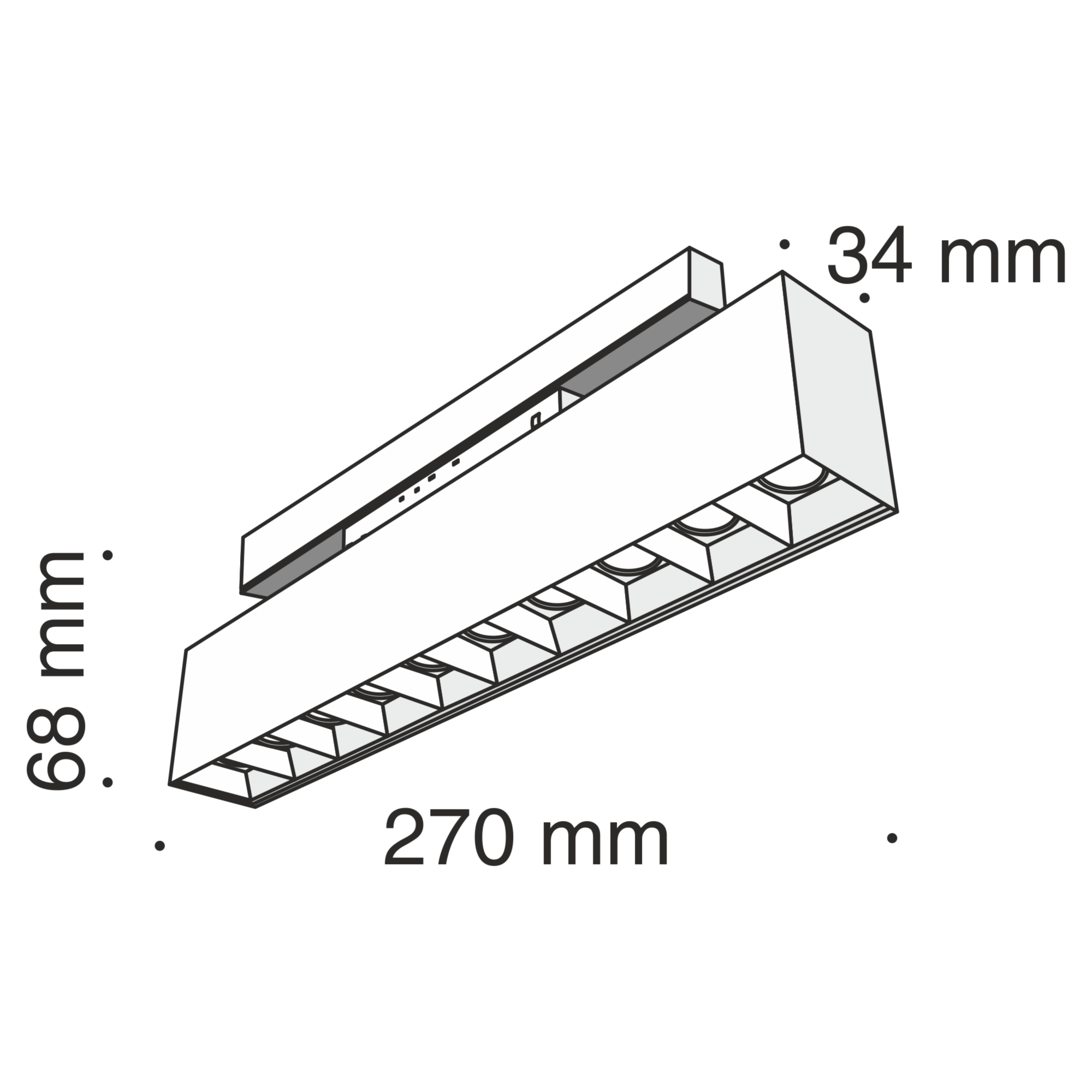 Светильник для магнитного шинопровода Maytoni Technical Points TR014-2-20W4K-B