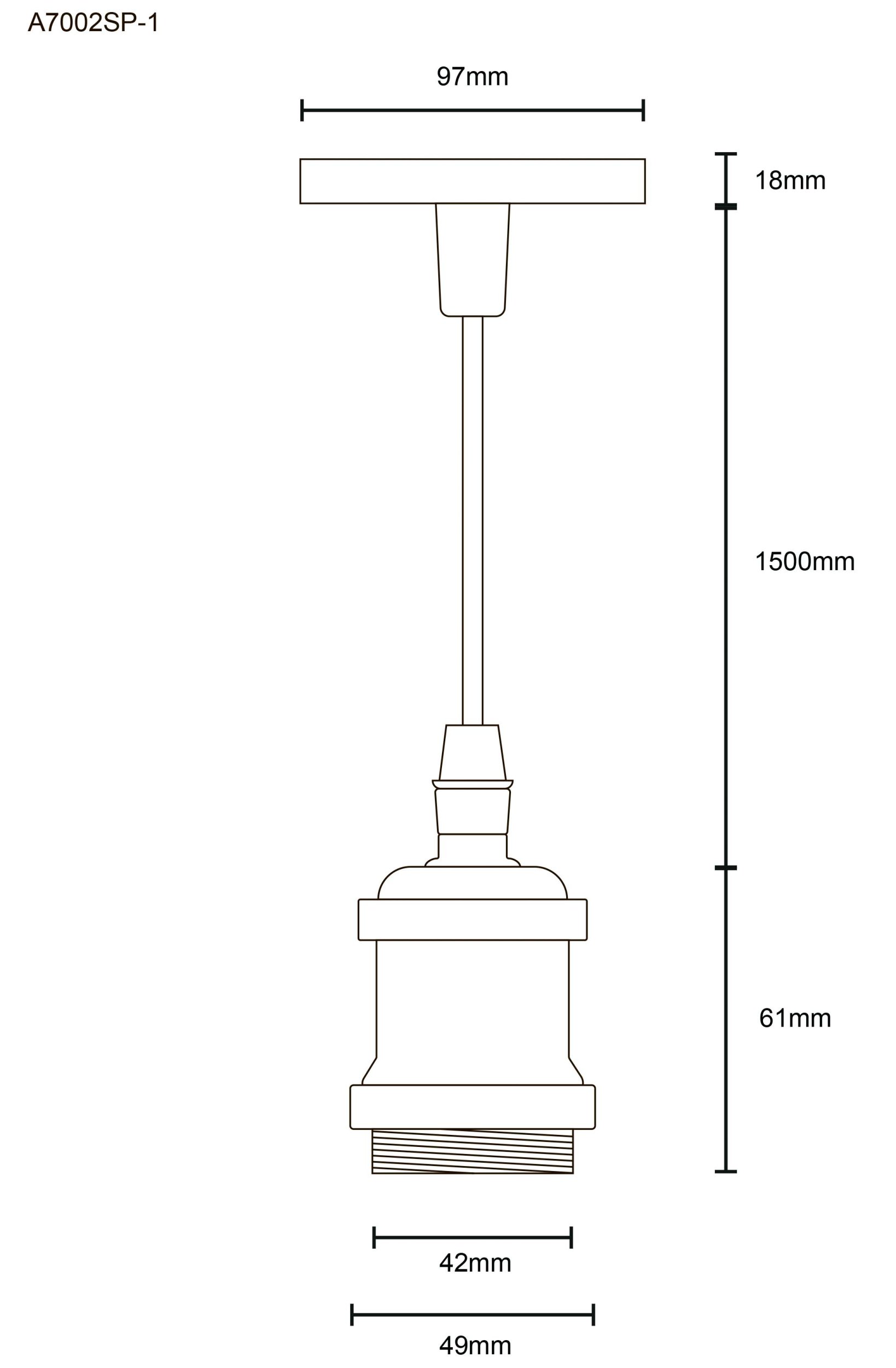 Подвесной светильник ARTE LAMP ELECTRA A7002SP-1BC