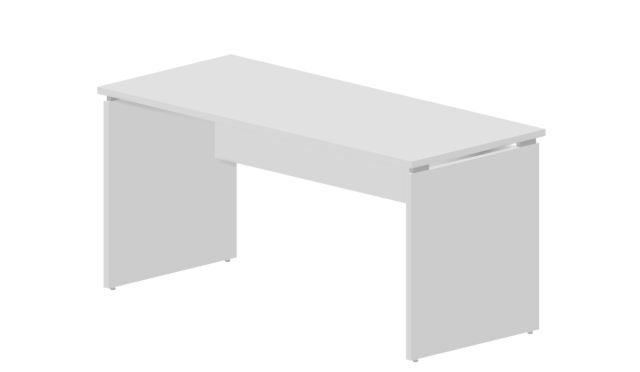 Офисный стол 1580х680х750мм Inspira (GDB) Домино (Domino) DMNS167BLBL белый