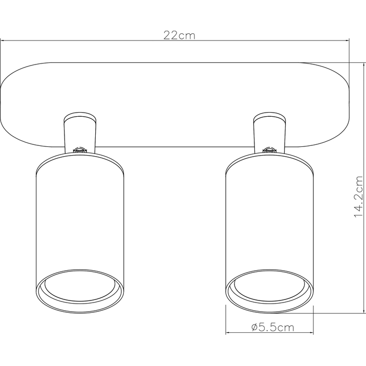 Спот настенный ARTE LAMP AQUARIUS A3226PL-2BK