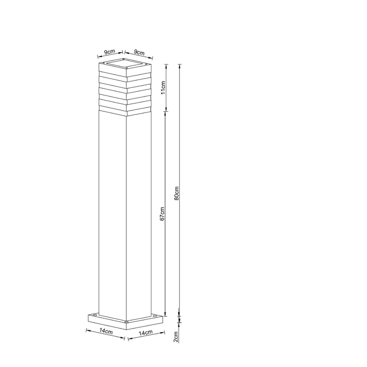 Садово-парковый фонарь ARTE LAMP HEATHER A4418PA-1BK