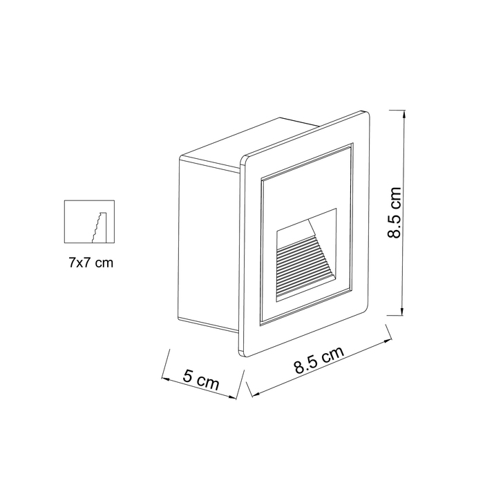 Подсветка ступеней ARTE LAMP PIAZZA A7325IN-1BK