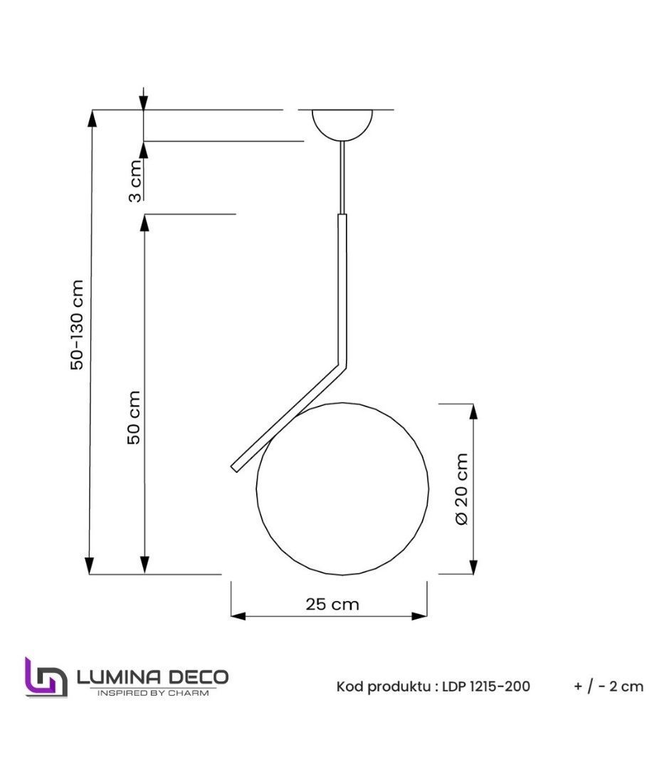 Подвесной светильник Lumina Deco Sorento LDP 1215-200 WT+GD