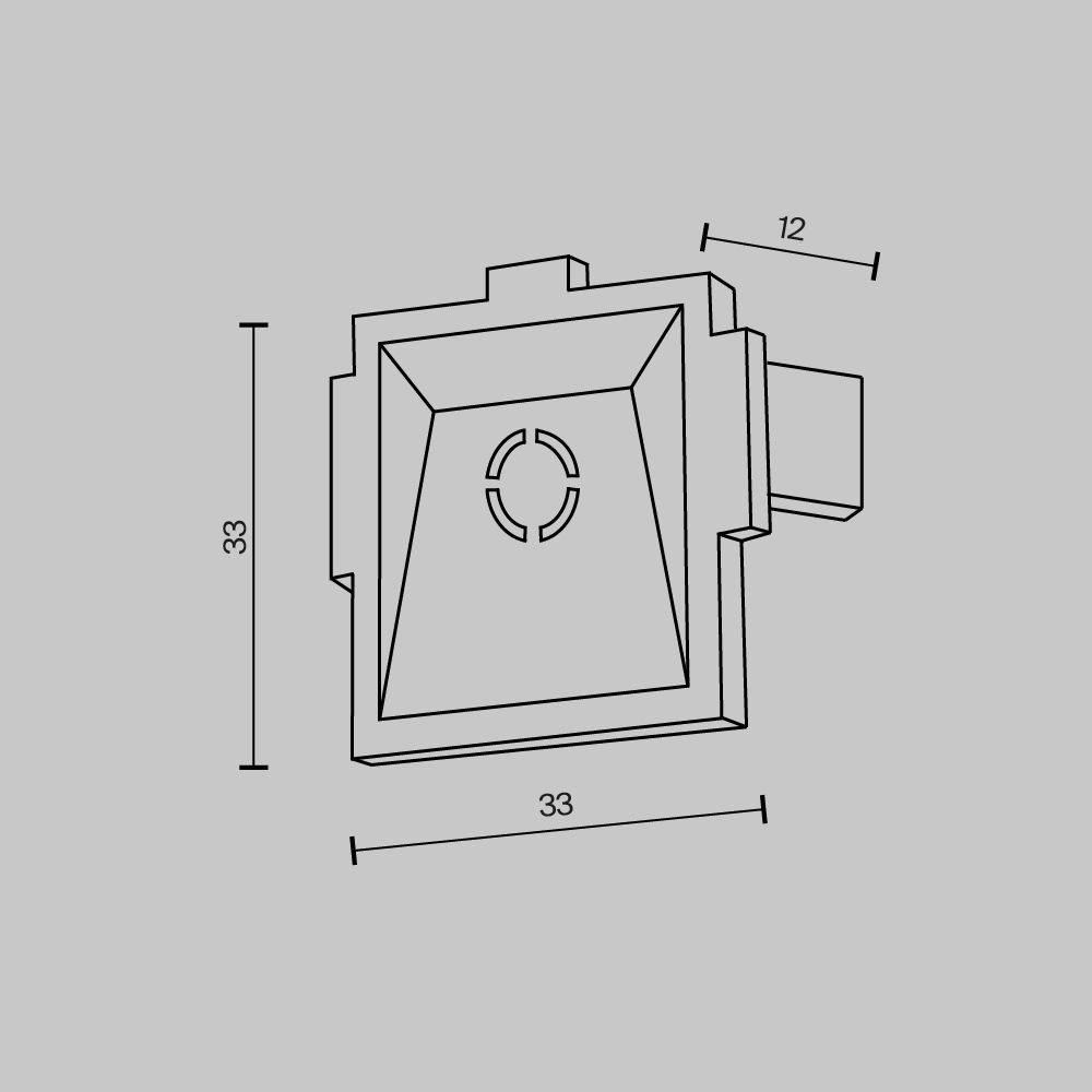 Заглушка Maytoni Accessories for tracks Radity TRA084EC-12W