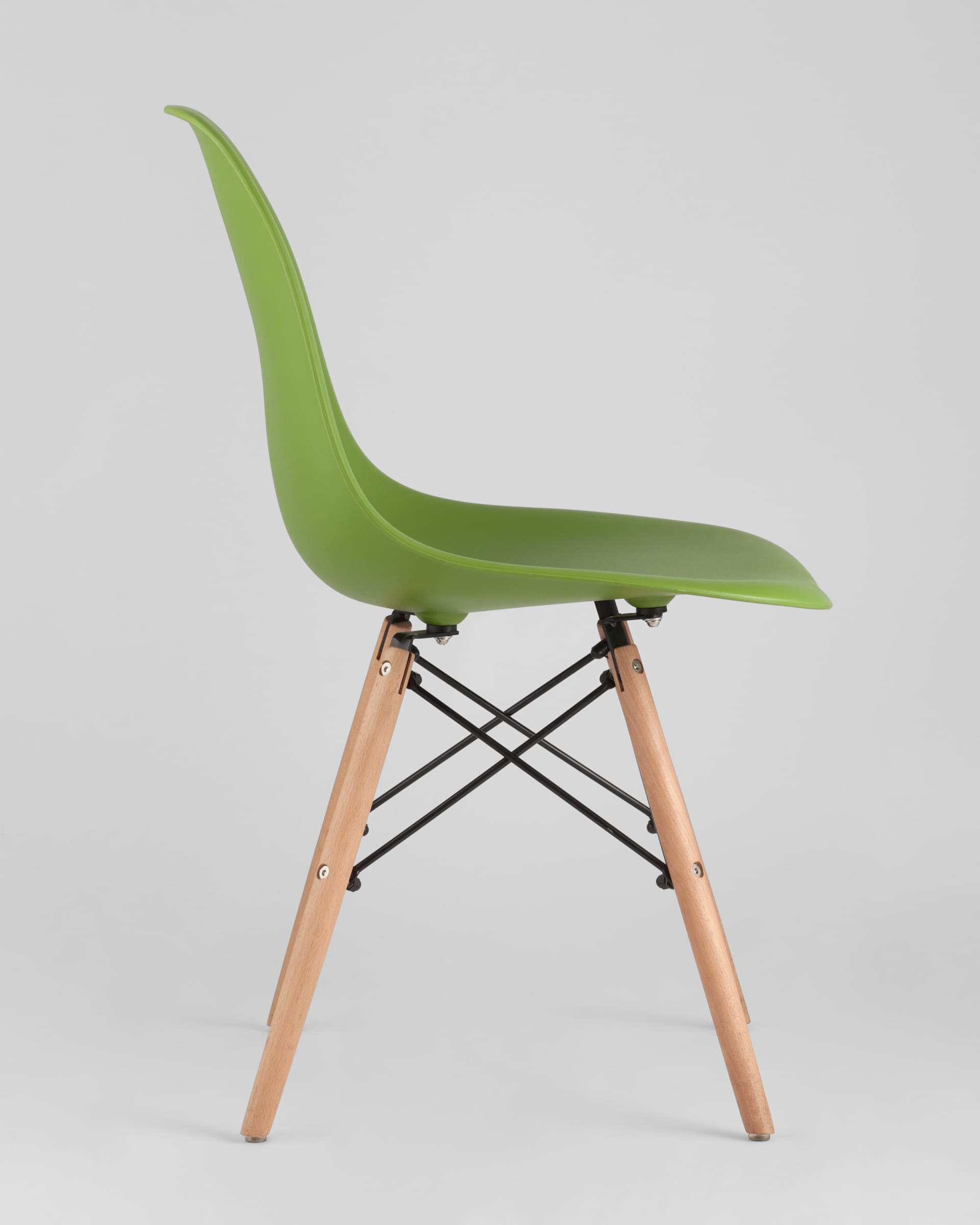 Комплект стульев Eames DSW зеленый x4 шт