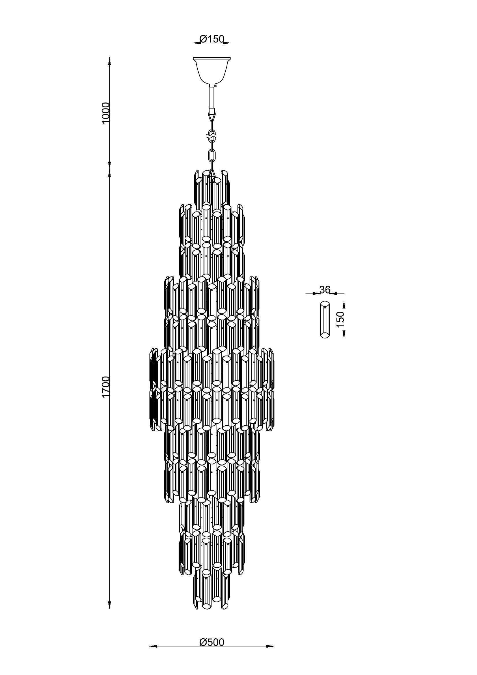 Люстра Divinare ROSIE 3511/17 LM-36