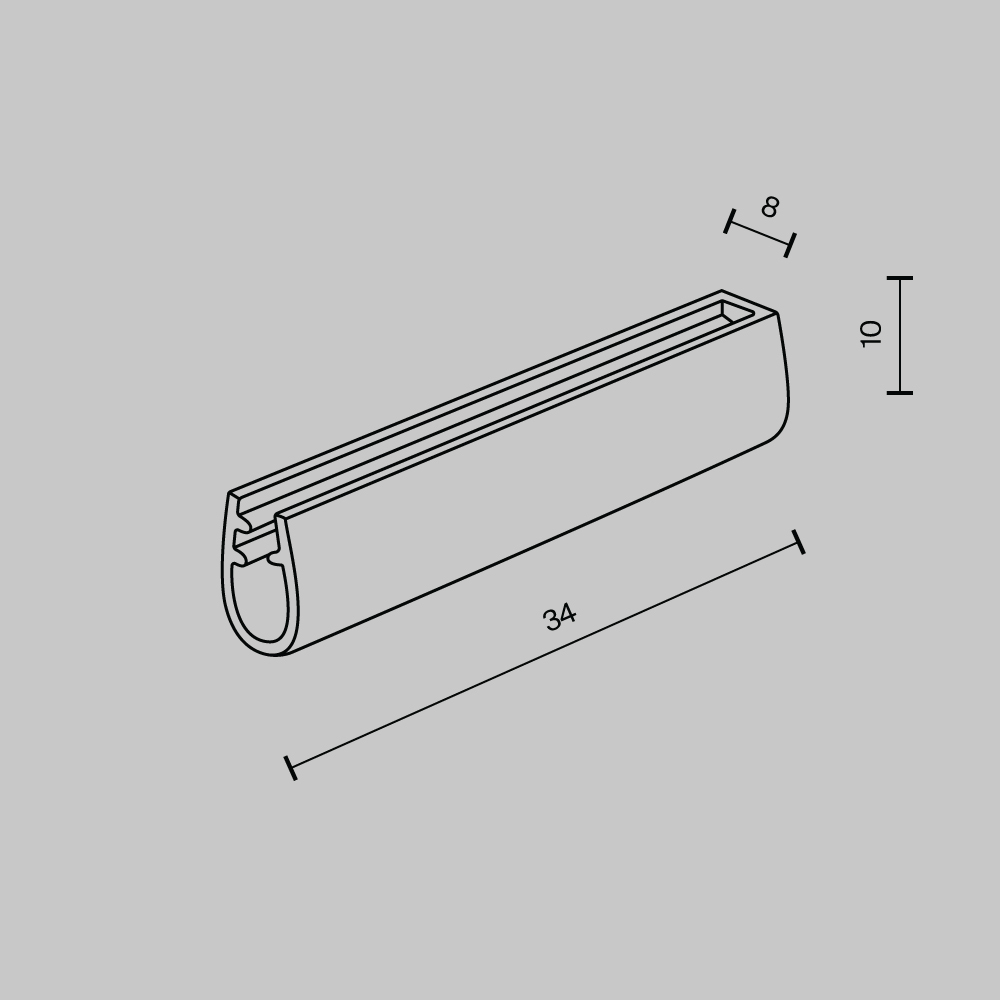 Заглушка Maytoni Accessories for system Parity TRA130BEC-B