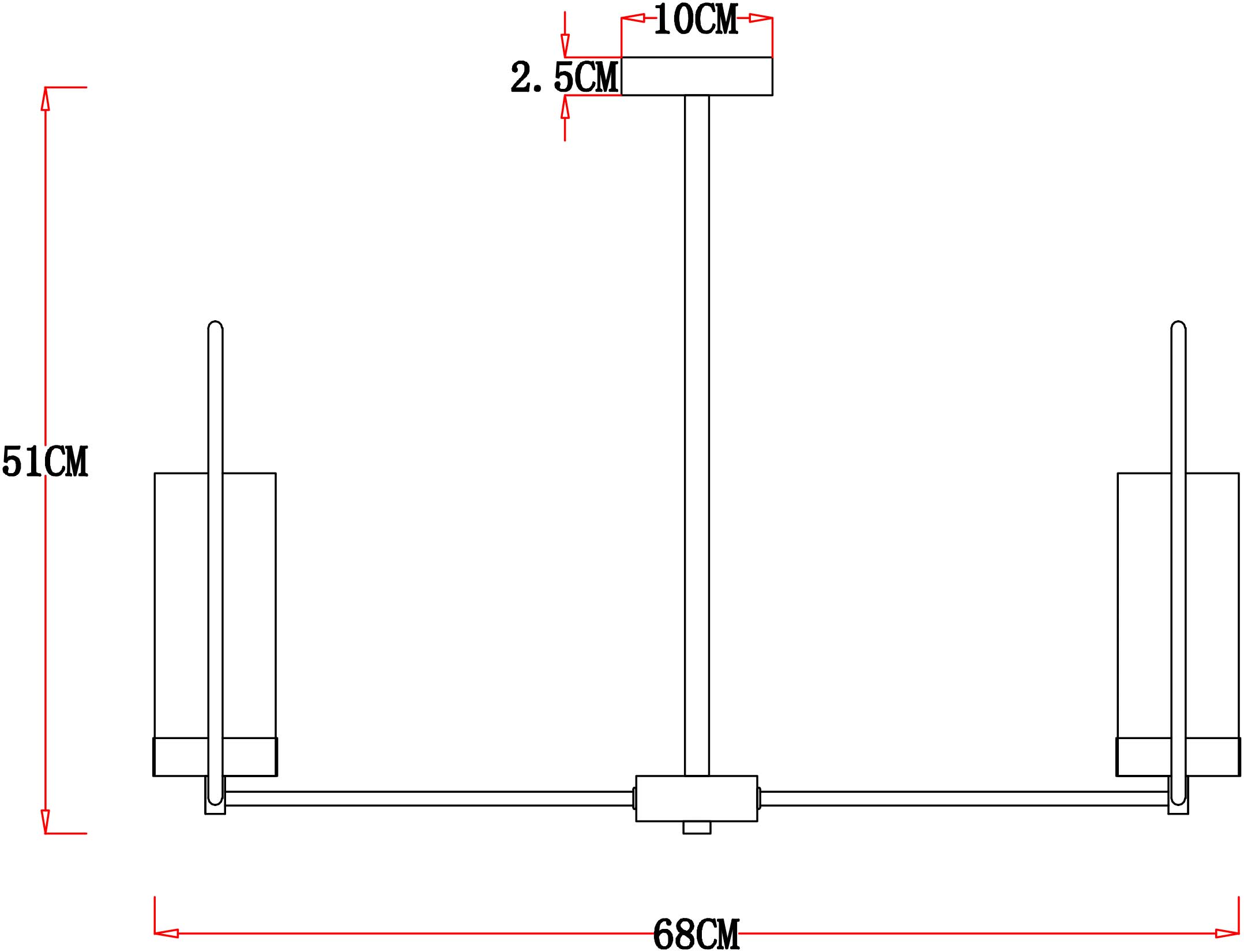 Люстра на штанге Arte Lamp CELAENO A7004PL-5BK