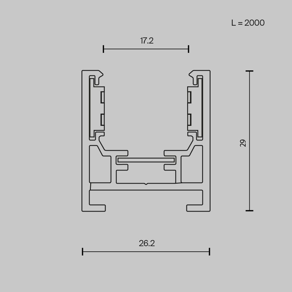 Шинопровод Maytoni Busbar trunkings Exility TRXM034-412B