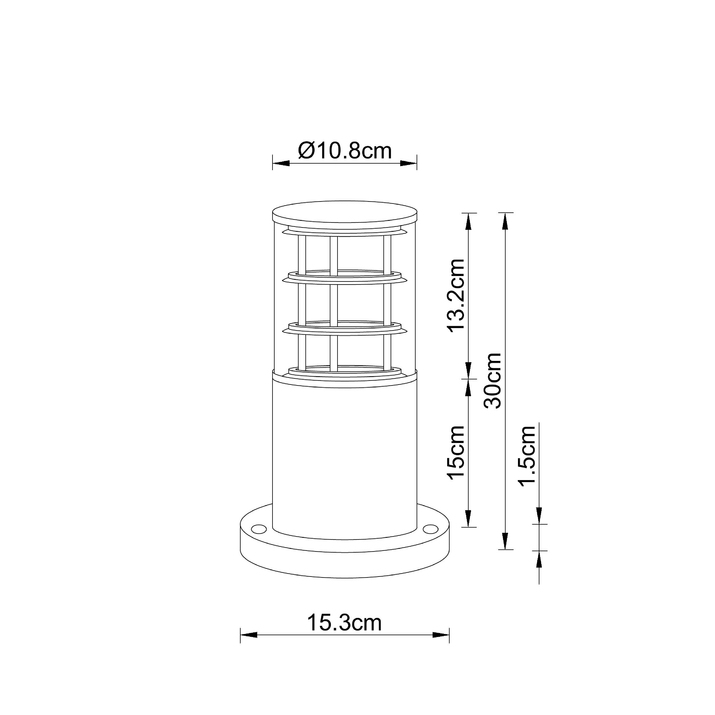 Садово-парковый фонарь ARTE LAMP TOKYO A5315FN-1BK