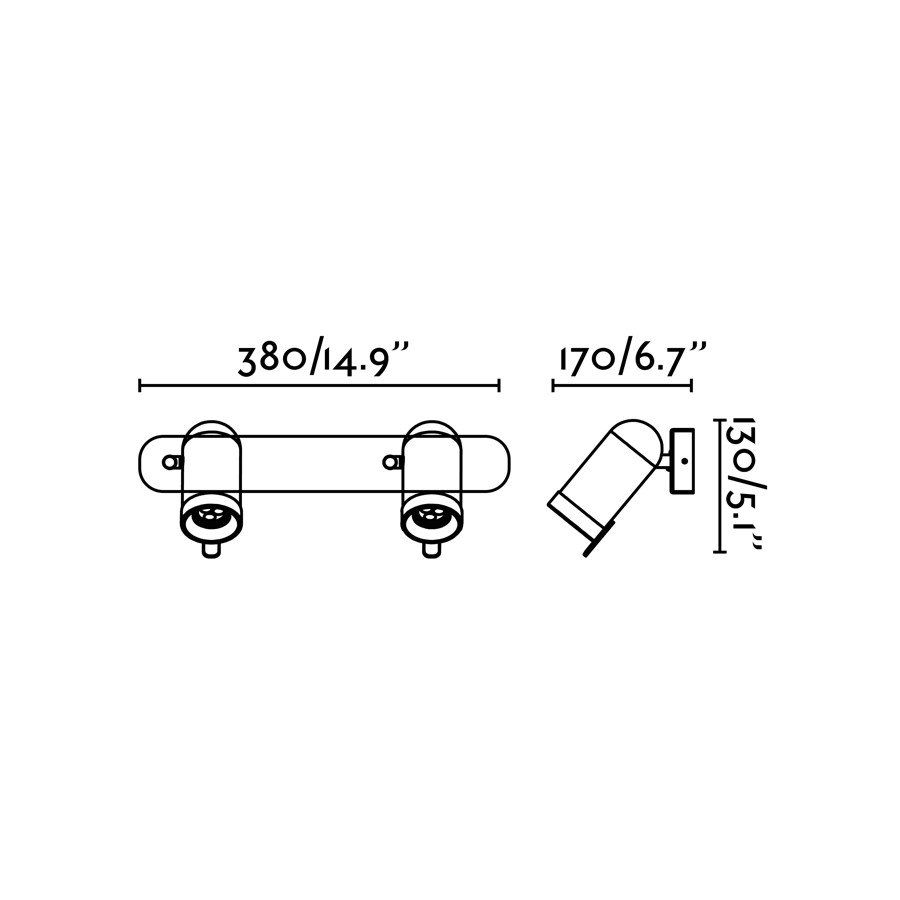 Бра ORLEANS 2 черный Faro 43525