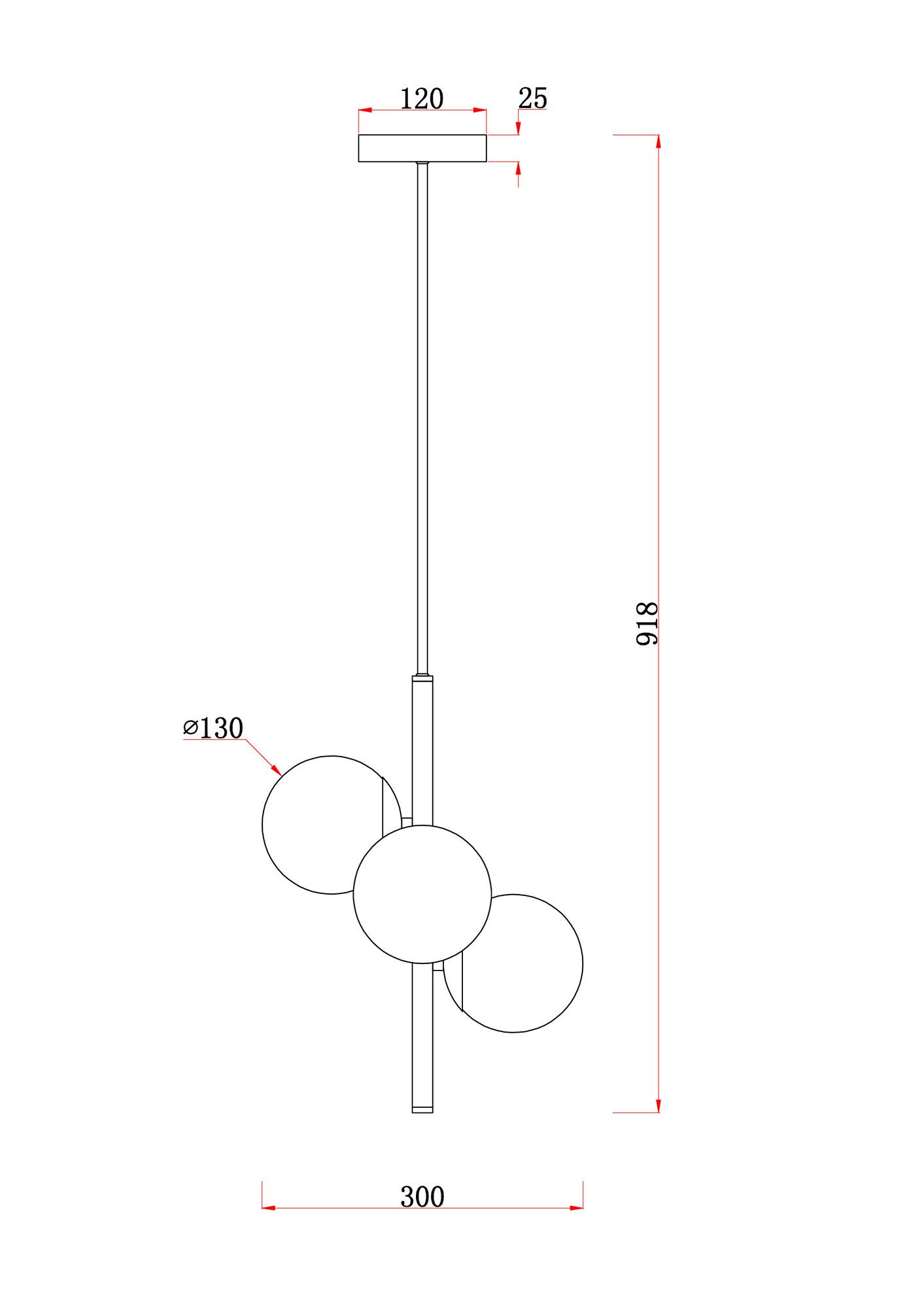 Подвесной светильник Freya Zing FR5199PL-03BS