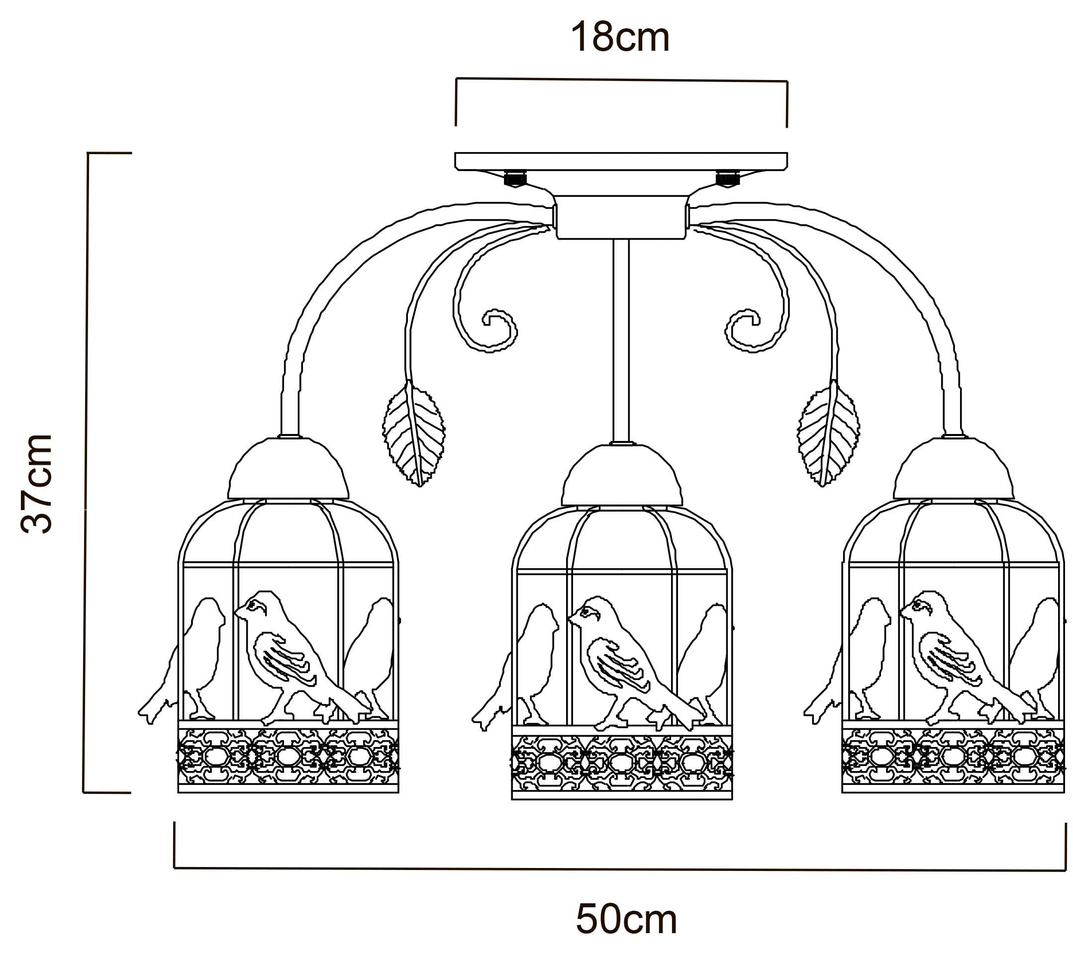 Накладная люстра Arte Lamp CINCIA A5090PL-3WG