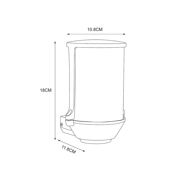 Уличный настенный светильник ARTE LAMP MINCHIR A8306AL-1BK