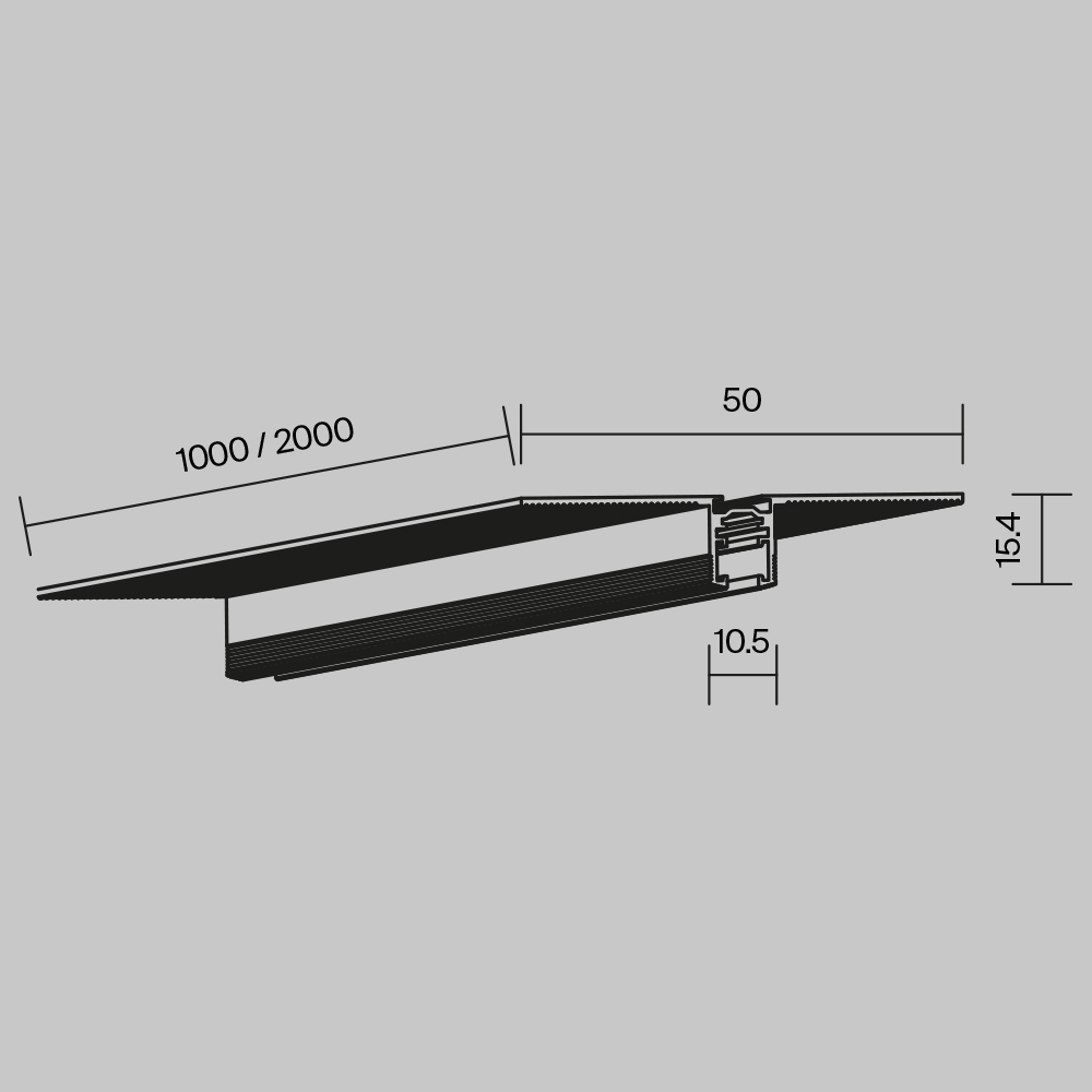 Шинопровод Maytoni Busbar trunkings Levity TRX184-122B