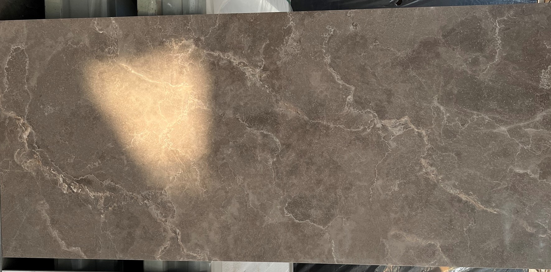 Стол CORNER 120 MATT LATTE STONE SOLID CERAMIC / TAUPE