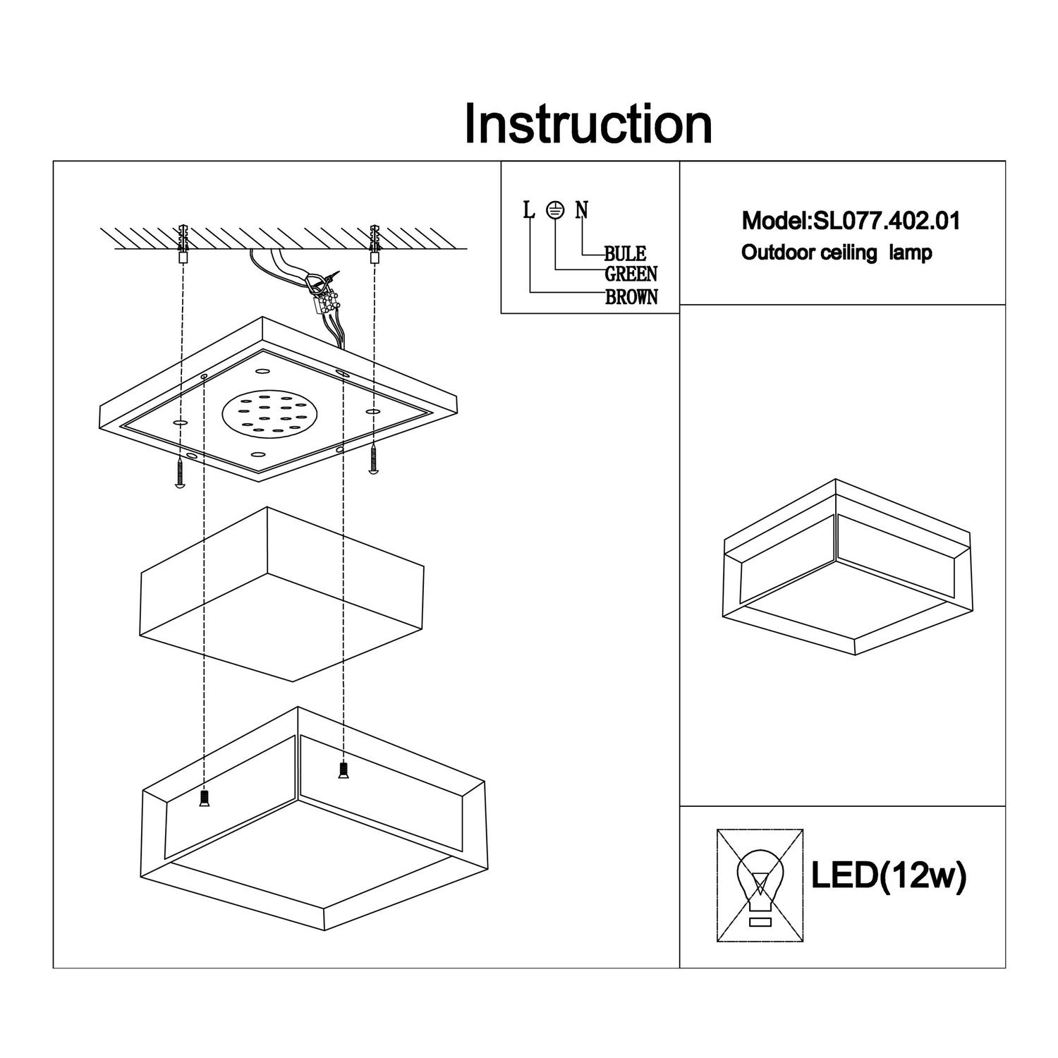 Светильник потолочный ST LUCE CUBISTA SL077.402.01