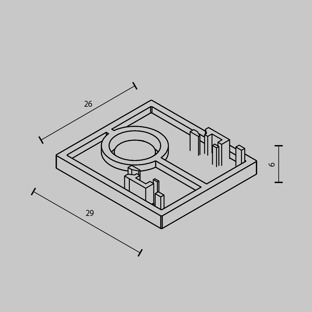 Заглушка Maytoni Accessories for tracks Exility TRAM034EC-41B