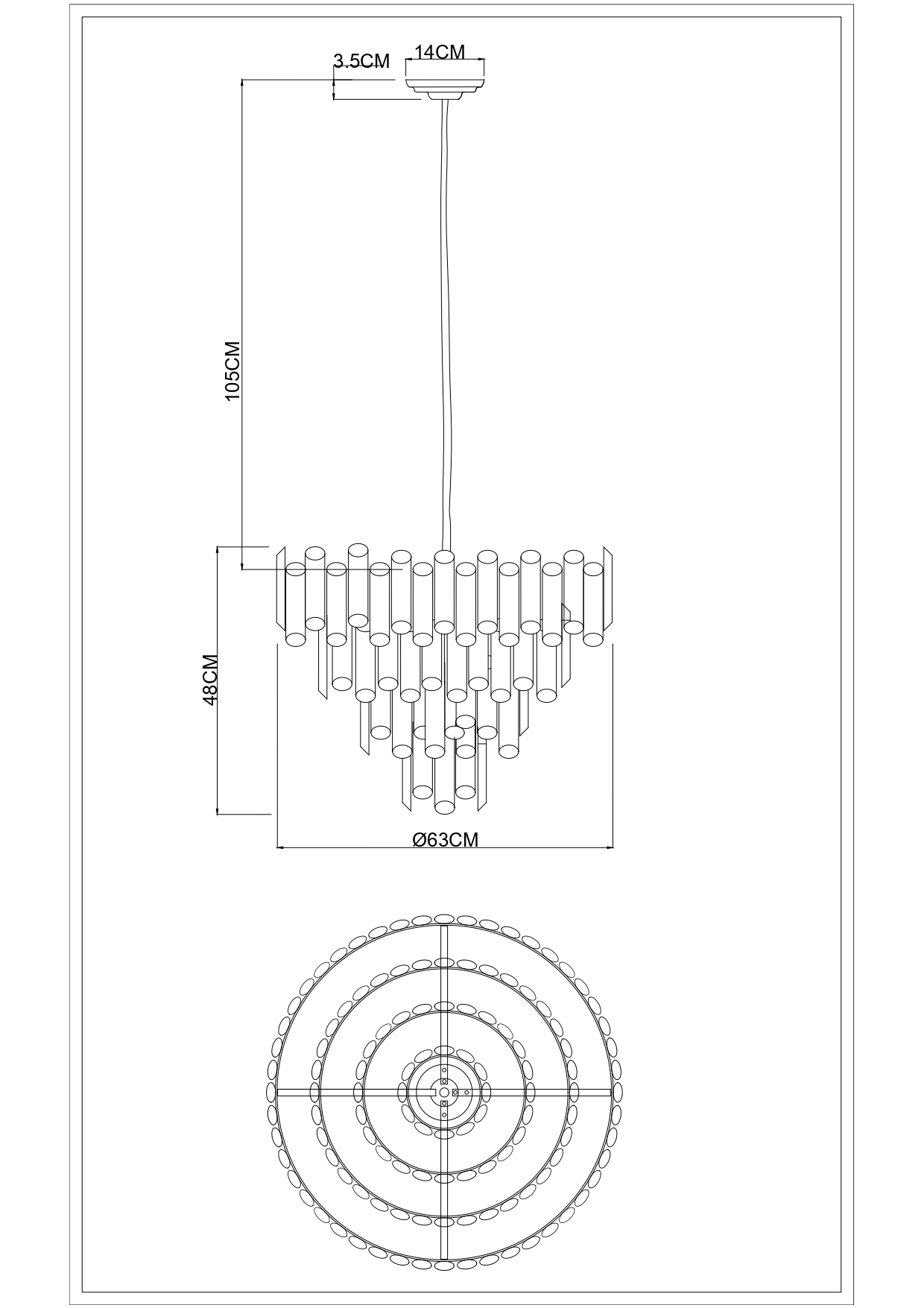 Люстра Divinare ROSIE 3511/02 LM-8