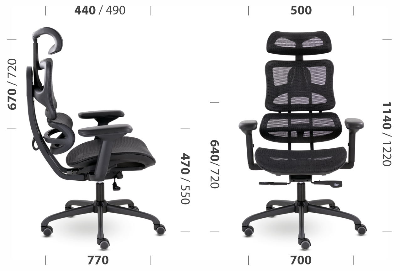 Кресло эргономичное EPIK P-521-SB сетка М021 с регулировками