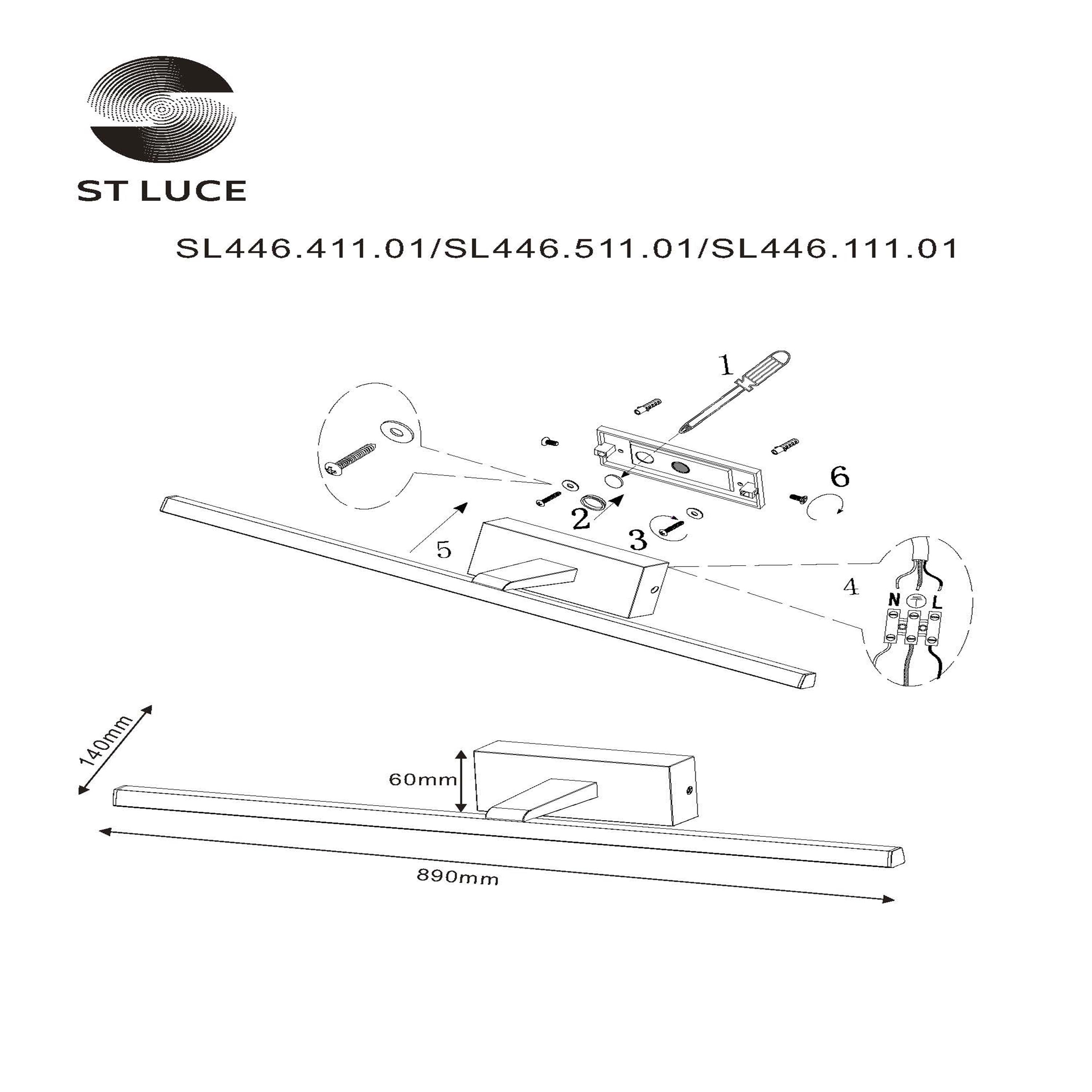 Бра для зеркала ST LUCE MARETO SL446.111.01