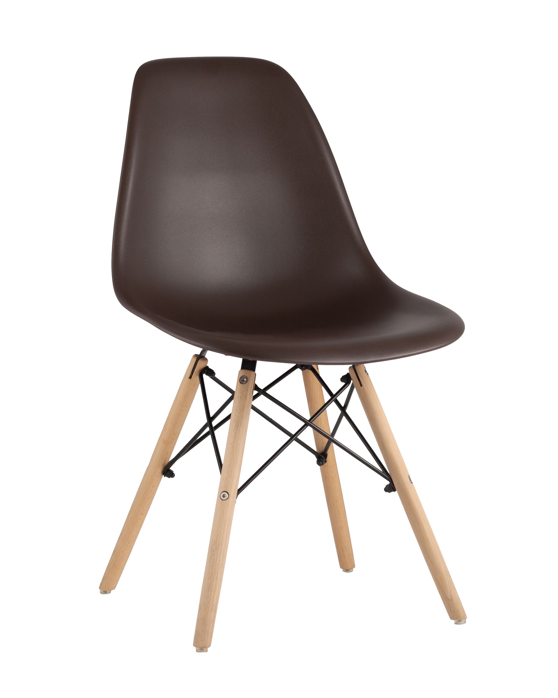 Комплект стульев Eames DSW коричневый x4 шт