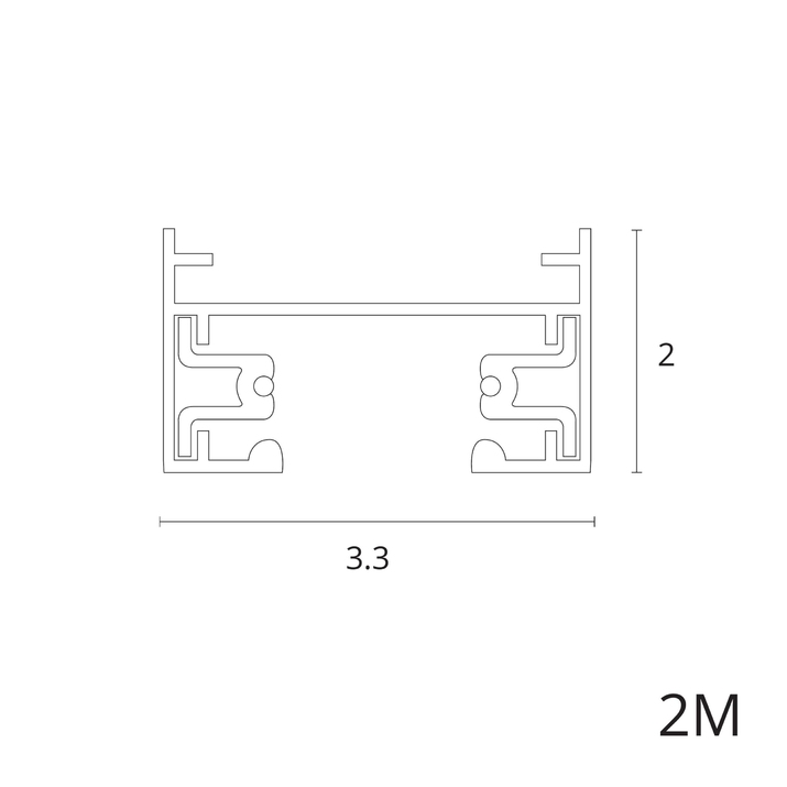 Шинопровод однофазный накладной Arte Lamp TRACK ACCESSORIES A540206