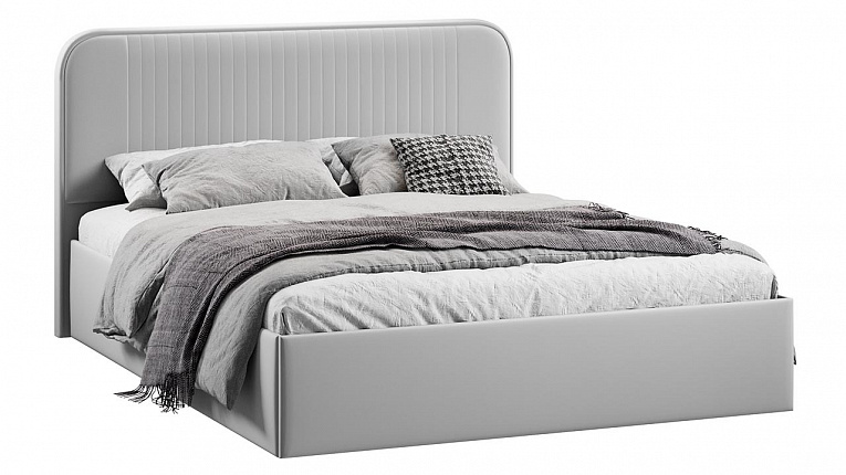 Кровать 180х200 c подъемным механизмом Тиффани велюр Confetti Silver Трия