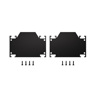 Торцевая заглушка (внешняя и внутрення 2+2шт) Черный St Luce SKYLINE / СКАЙЛАЙН 48 ST047.489.02