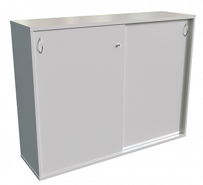 Шкаф-купе с топом и замком MULTI-OFFICE СТИЛ (Steel) 143х42х76 белый