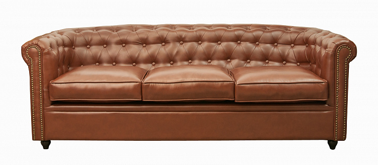 Диван Karo экокожа brown 3S Коричневый