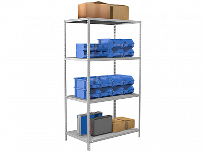 Стеллаж MS Standart 185/100x60/4 до 500 кг