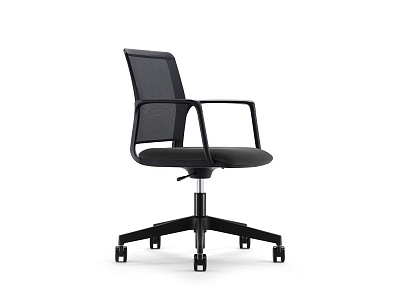 Кресло Inspira (GDB) Отто (Otto) OTVNBSW каркас черный обивка Salo W50