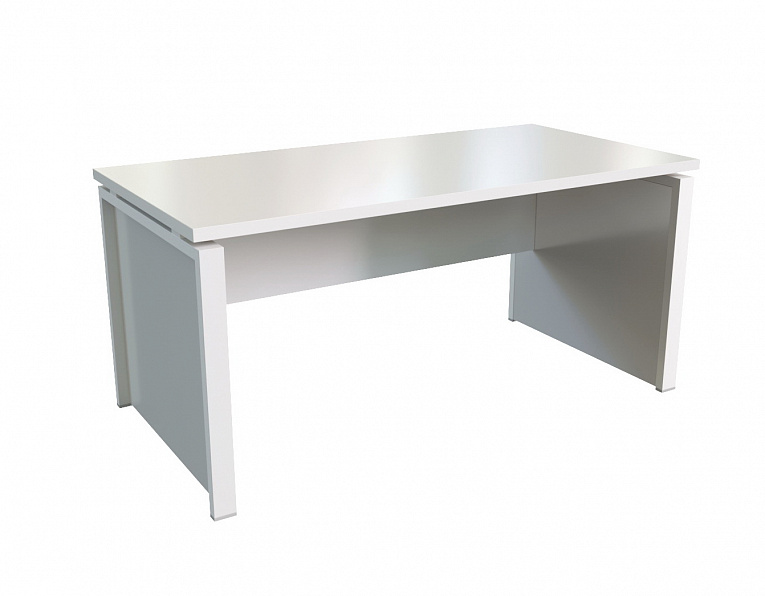 Стол руководителя MULTI-OFFICE СТИЛ ЭВО (Steel evo) 160х80х74 белый