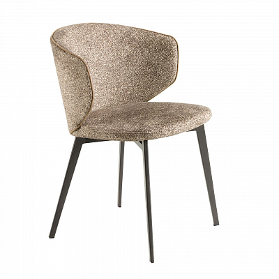 Стул Angel Cerda 4240 с обивкой из коричневой мраморной ткани 469905