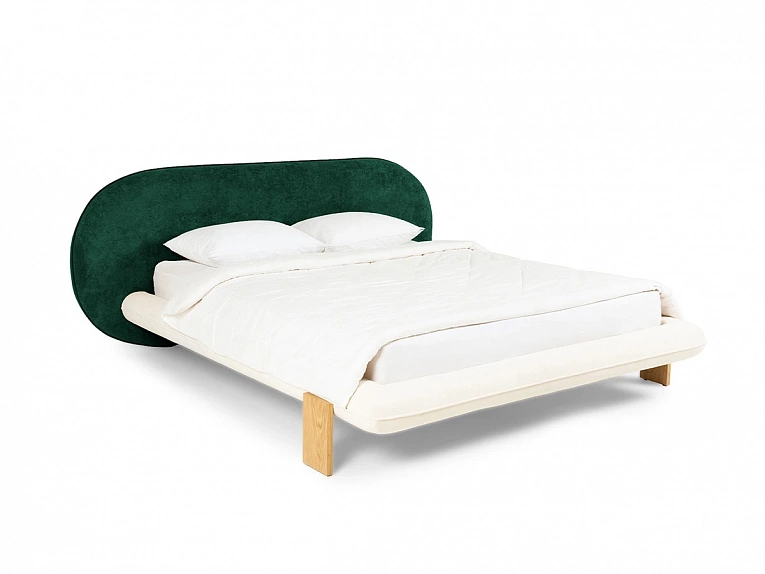 Кровать OgogoHome Softbay 160x200 (букле) зеленый 869920