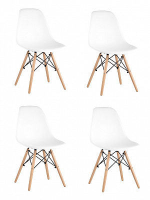 Комплект стульев Eames DSW белый x4 шт