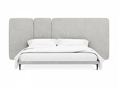 Кровать OgogoHome Licata 961589 светло-серый